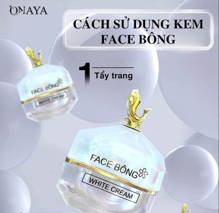 Cách sử dụng kem Face Bông - Bước 1