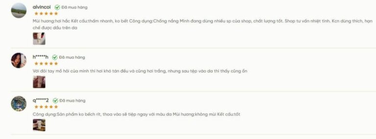 Review kem chống nắng Cỏ Mềm