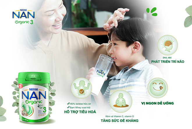 sữa chuẩn Organic cho bé