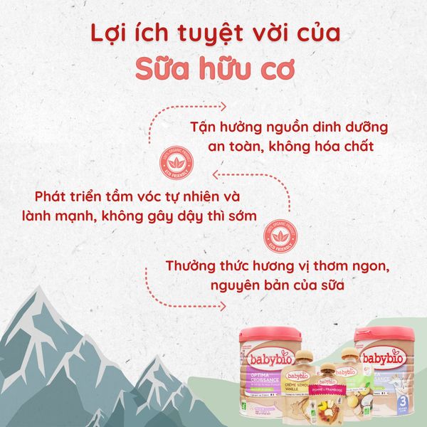 LỢI ÍCH KHI SỬ DỤNG SỮA HỮU CƠ