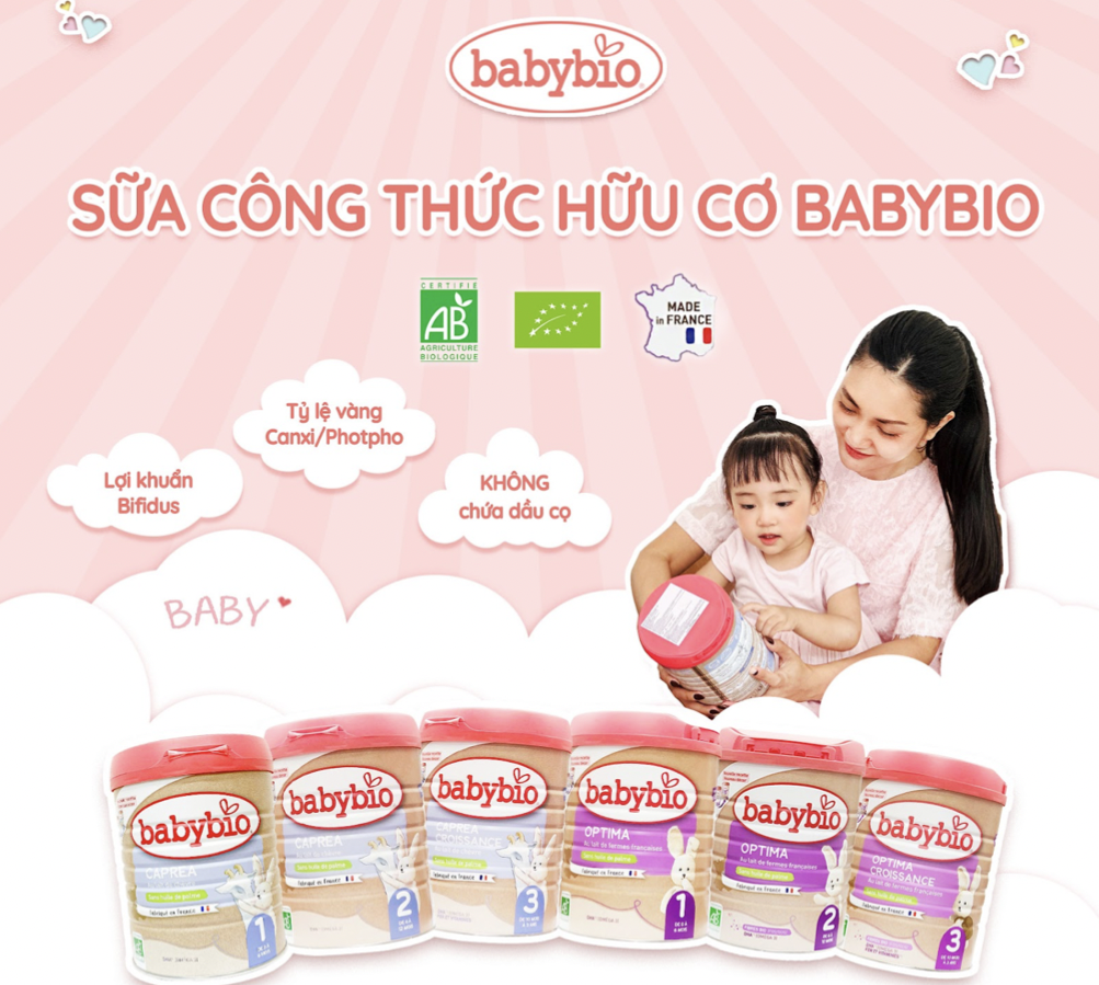 sữa công thức hữu cơ cho bé sơ sinh